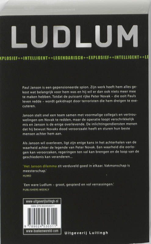 Achterkant van Het Janson dilemma