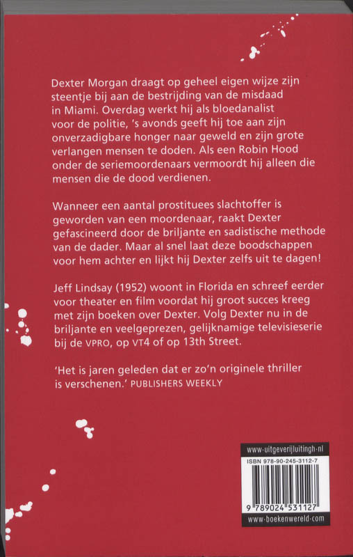 Achterkant van Dexters Duistere Dromen
