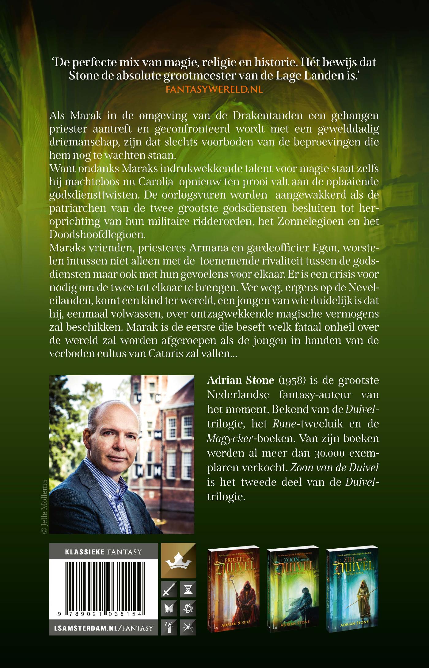 Achterkant van Zoon van de Duivel