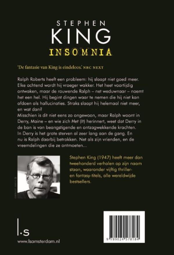 Achterkant van Insomnia