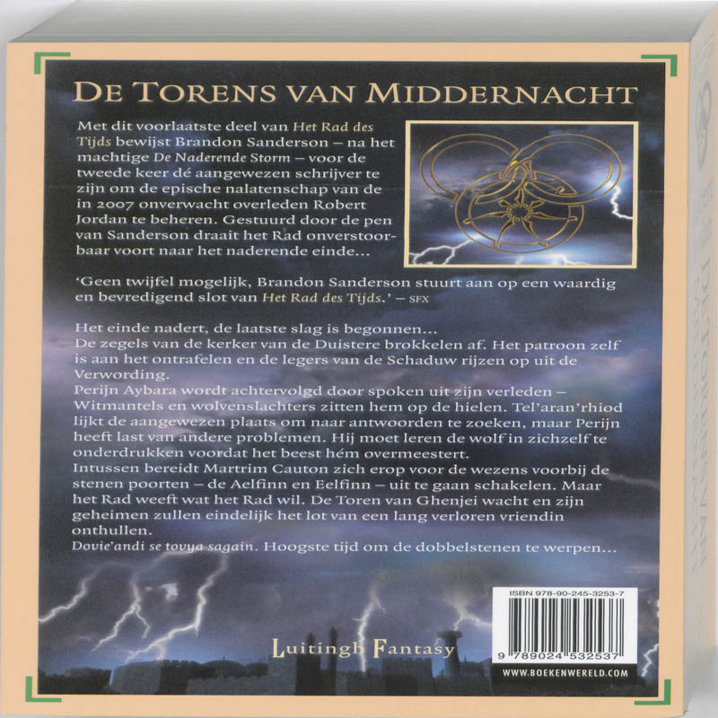 Achterkant van De Torens van Middernacht