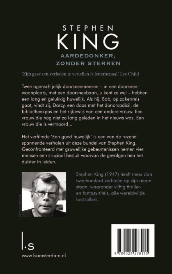 Achterkant van Aardedonker, zonder sterren