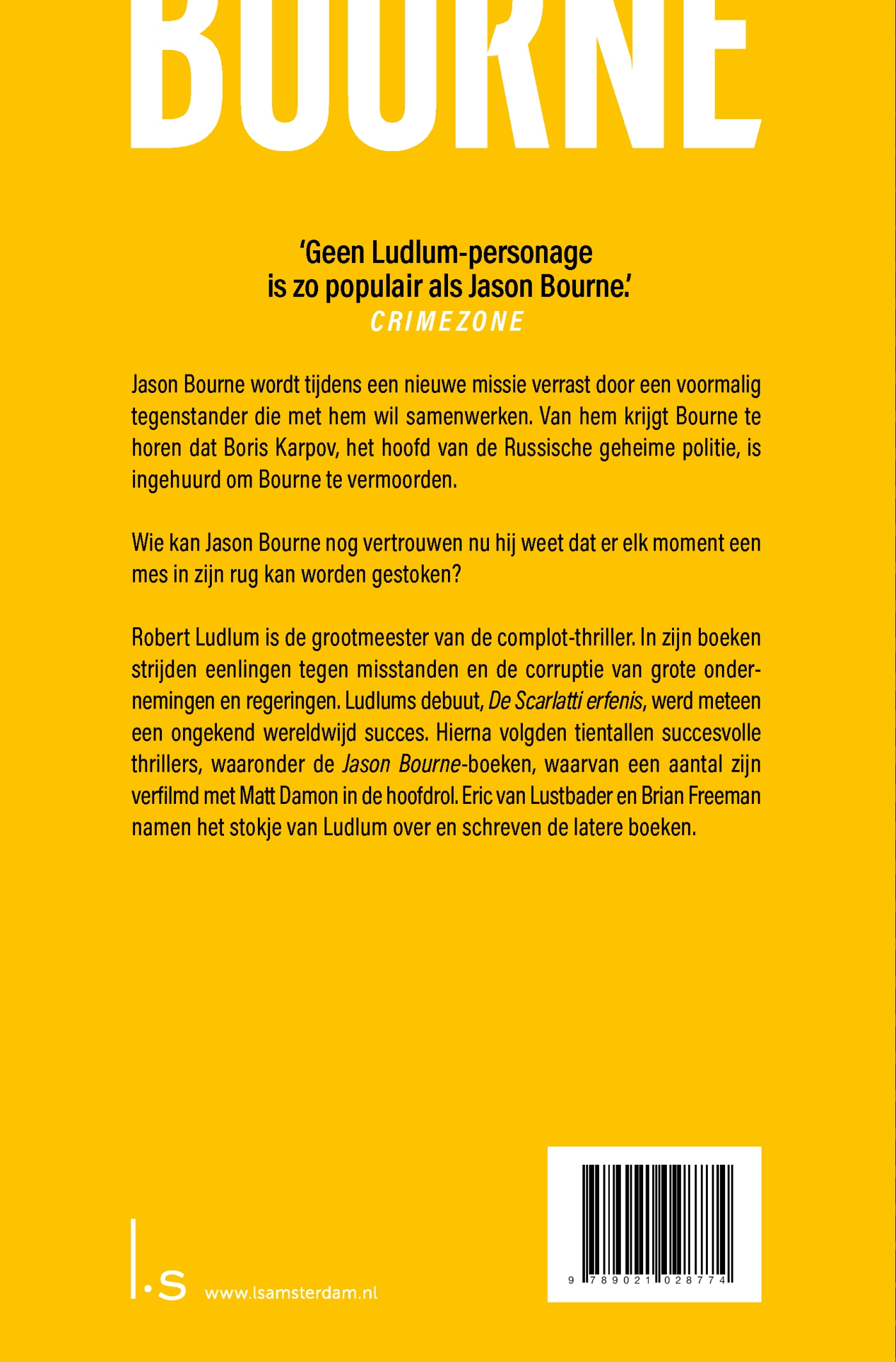 Achterkant van De Bourne belofte