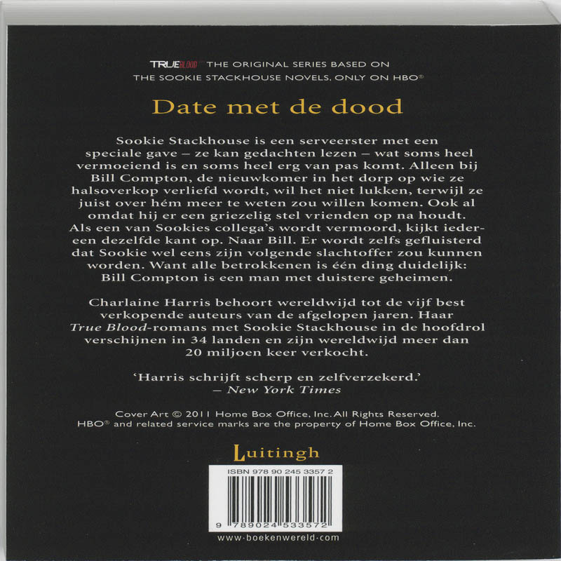 Achterkant van Date met de dood