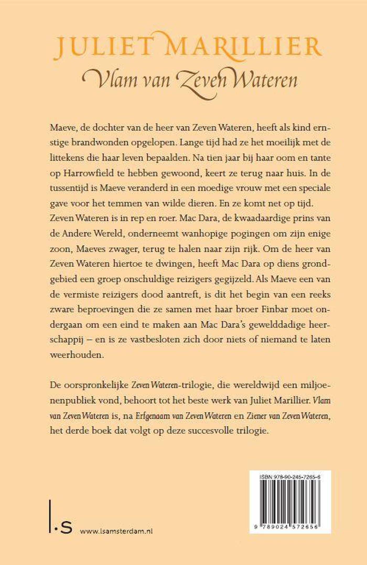 Achterkant van Vlam van Zeven Wateren