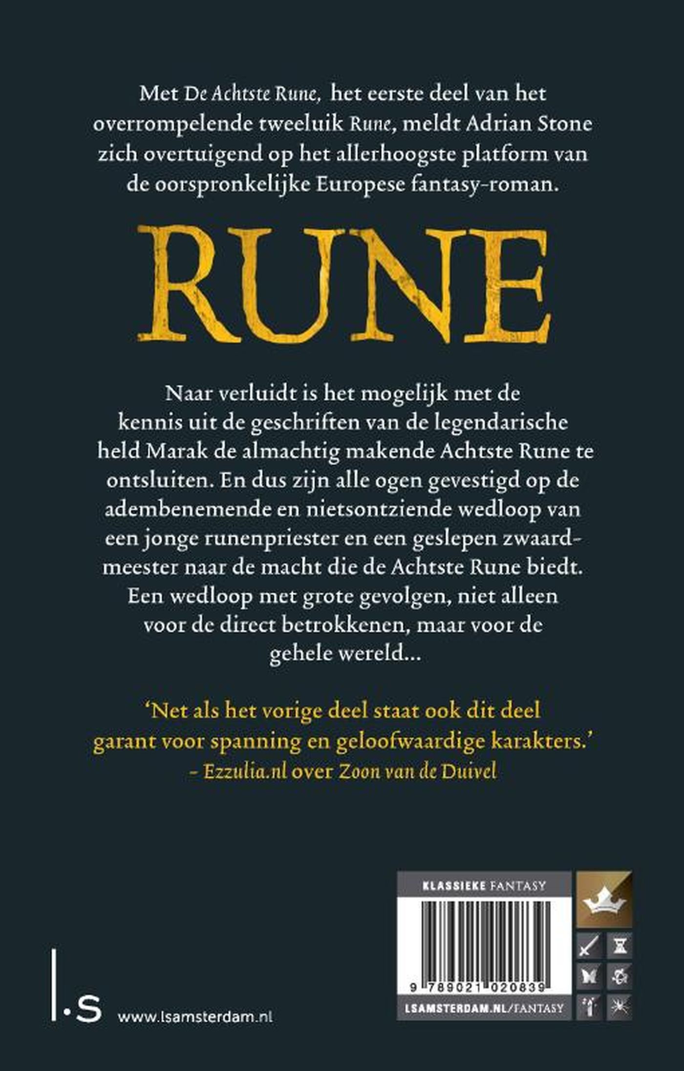 Achterkant van De achtste rune