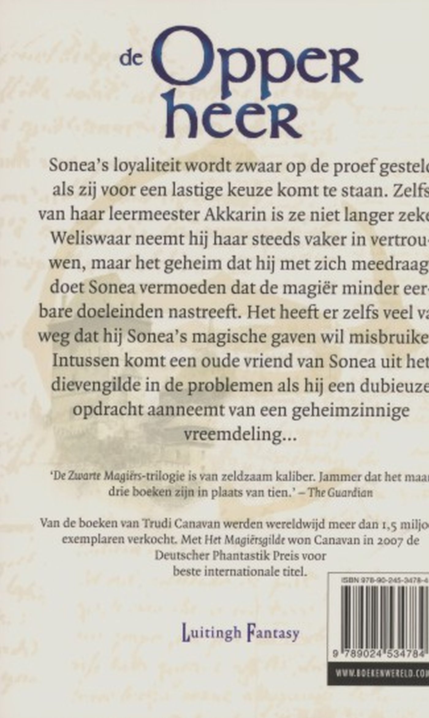 Achterkant van De Zwarte Magiërs 3 - De Opperheer