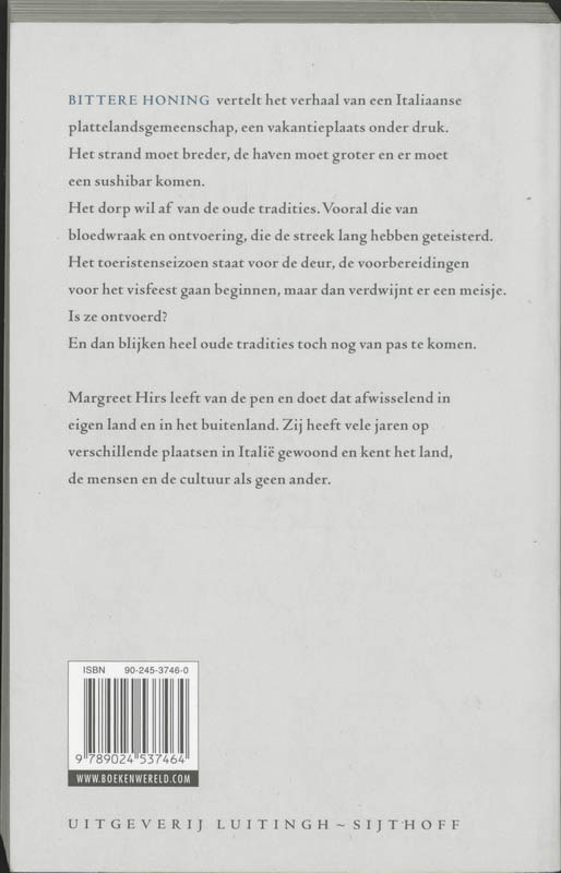 Achterkant van Bittere honing
