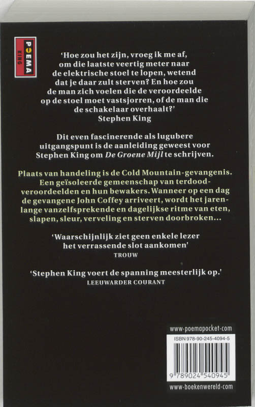 Achterkant van The Green Mile