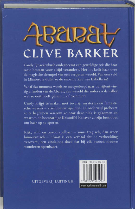 Achterkant van Abarat