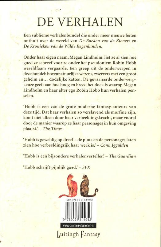 Achterkant van De verhalen