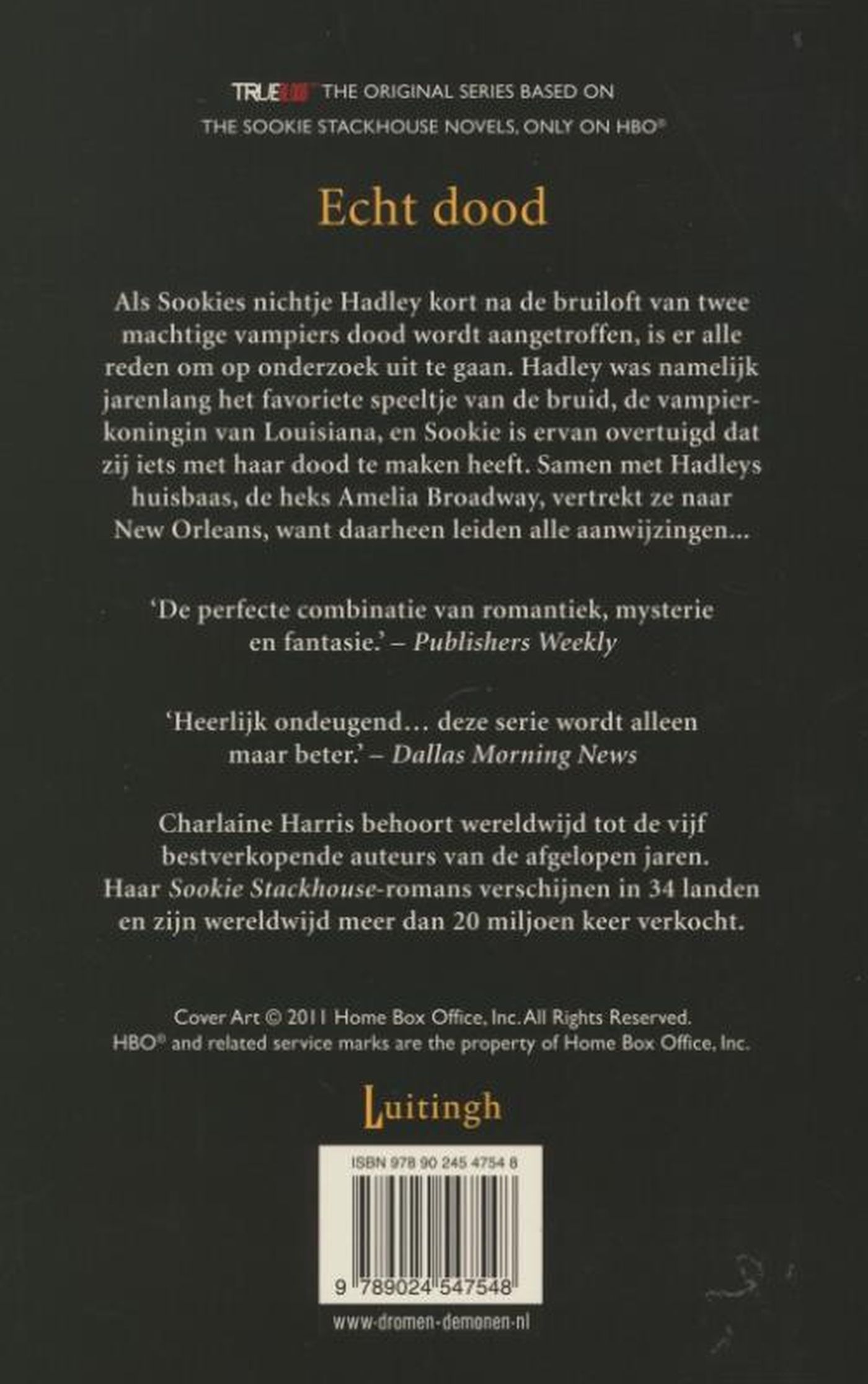 Achterkant van Echt dood