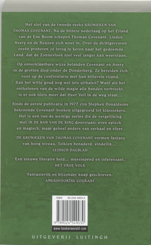 Achterkant van Drager van het witte goud