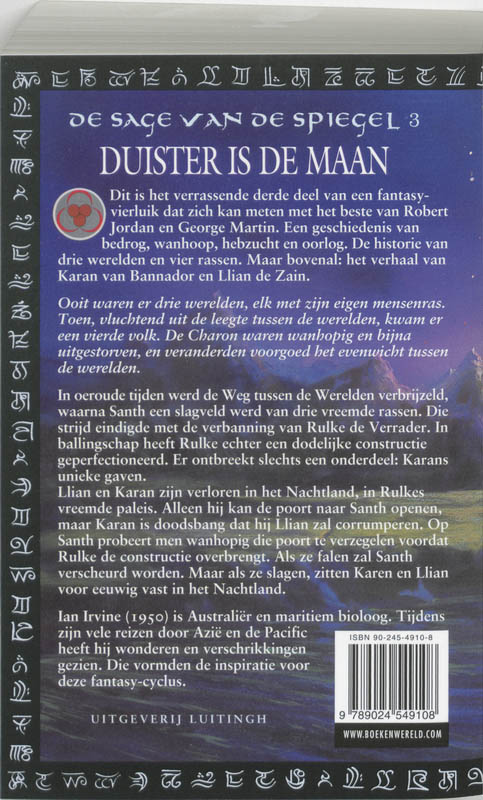Achterkant van 3 Duister is de maan