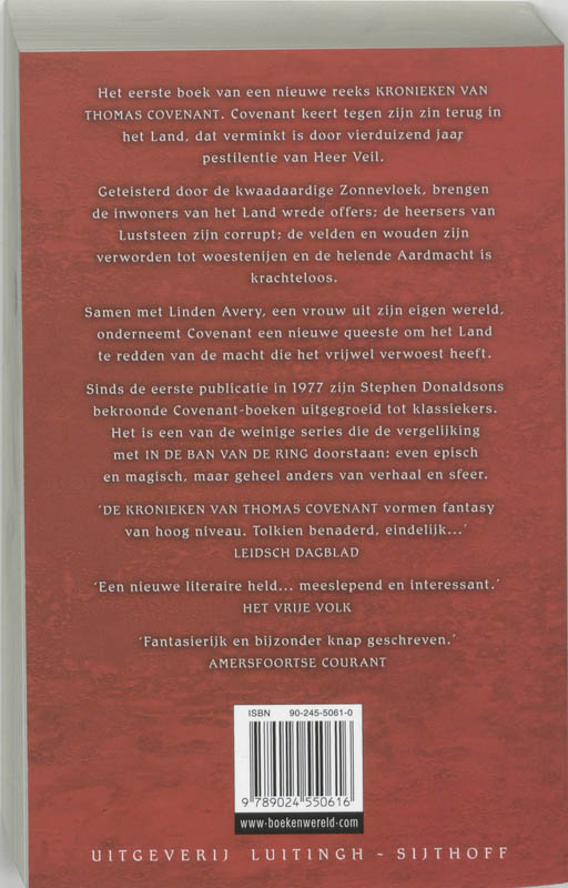 Achterkant van Het gewonde land