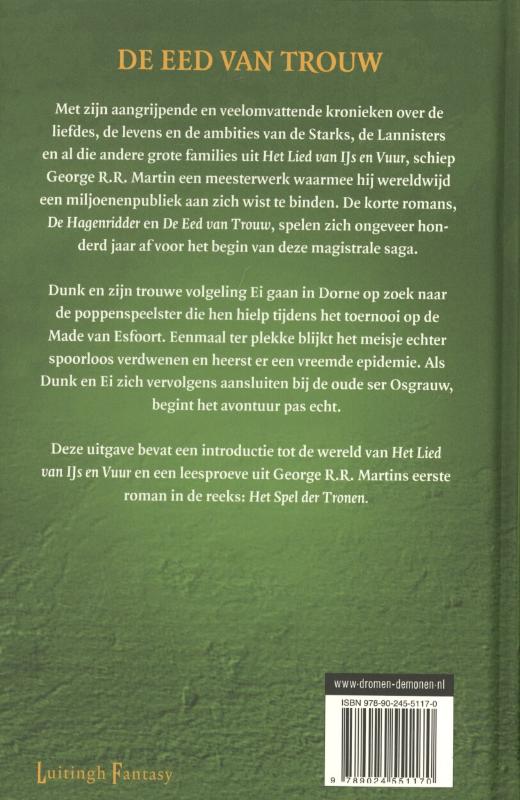 Achterkant van De eed van trouw