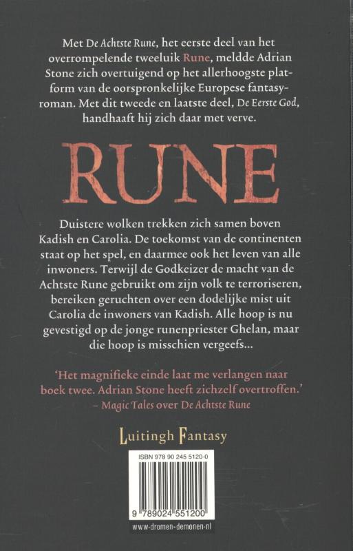 Achterkant van De eerste God