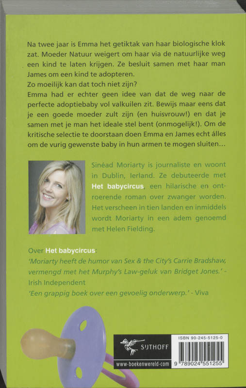 Achterkant van De adoptie-optie