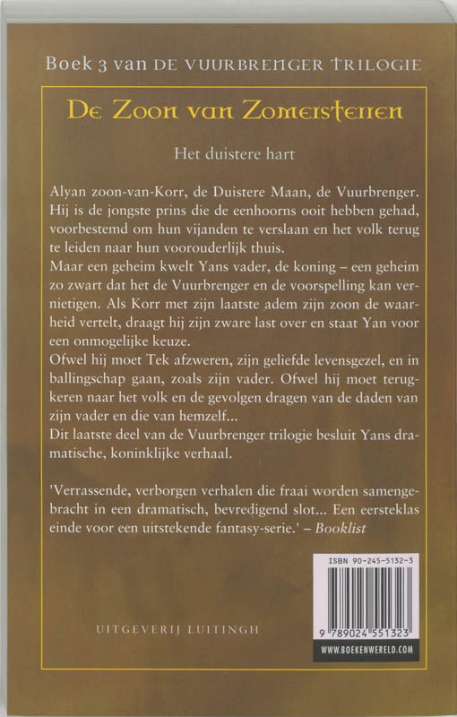 Achterkant van 3 De zoon van de zomersterren