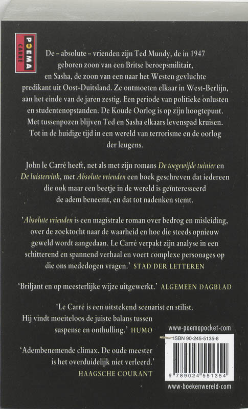 Achterkant van Absolute vrienden