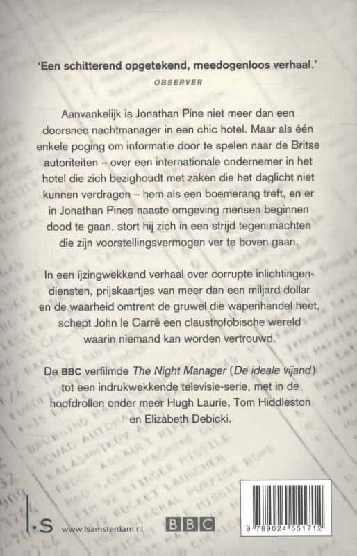 Achterkant van The night manager (De ideale vijand)
