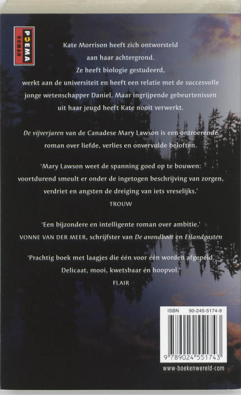 Achterkant van De vijverjaren
