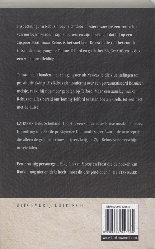 Achterkant van Door het lint