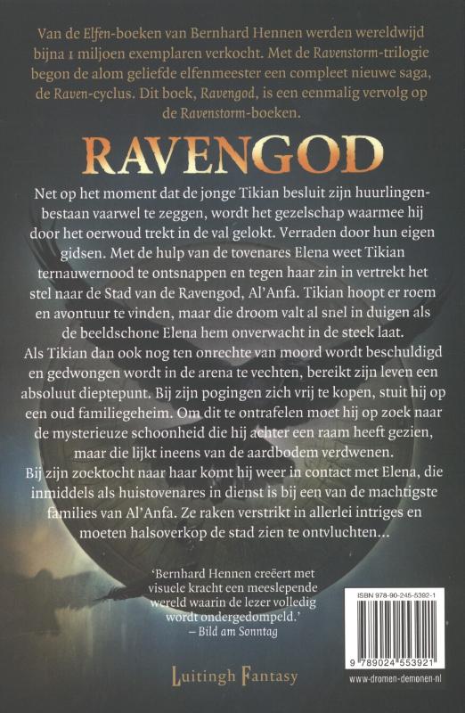 Achterkant van Ravengod
