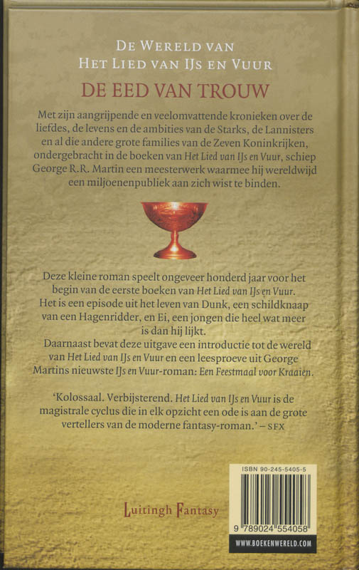 Achterkant van De eed van trouw