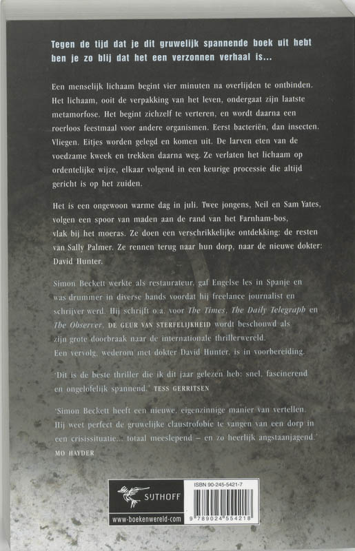 Achterkant van De geur van sterfelijkheid