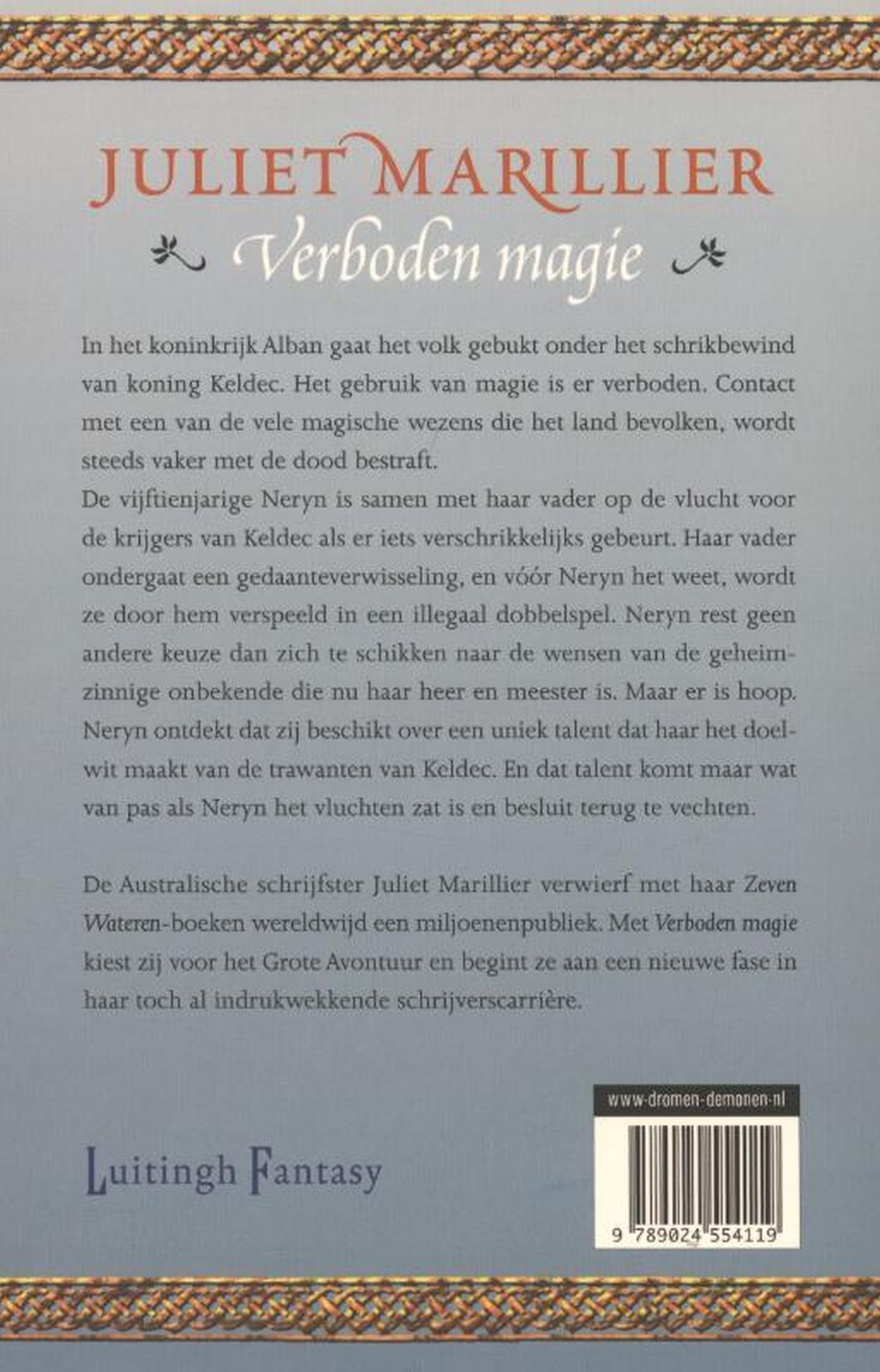 Achterkant van Verboden magie