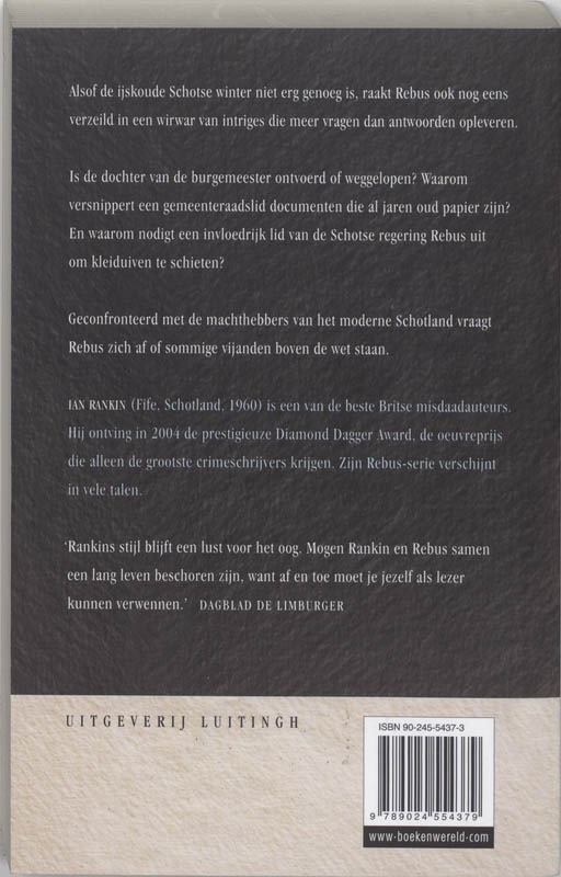Achterkant van Laat maar bloeden