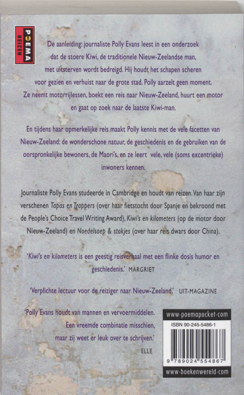 Achterkant van Kiwi's en kilometers
