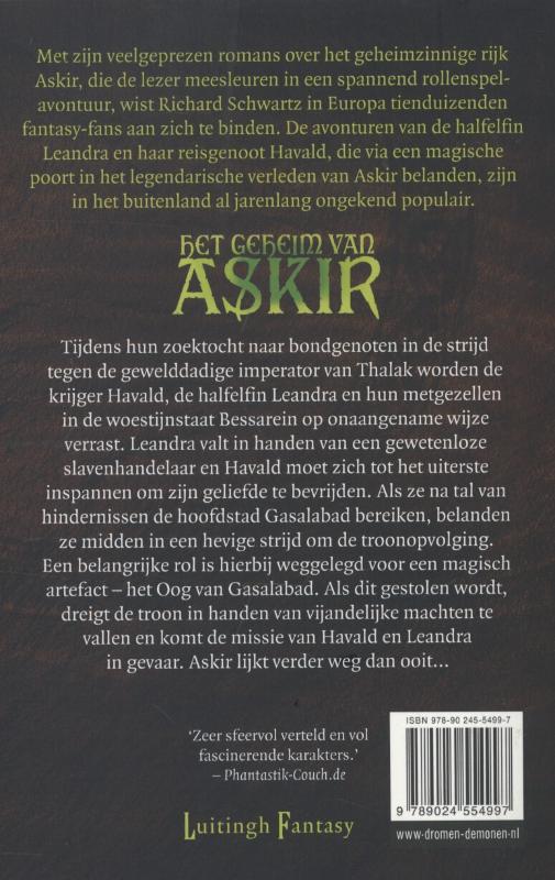 Achterkant van Het oog van de woestijn