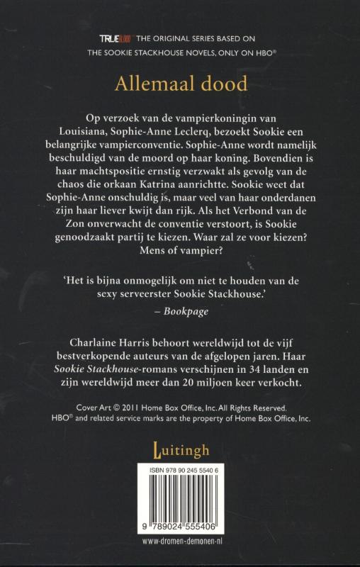 Achterkant van Allemaal dood