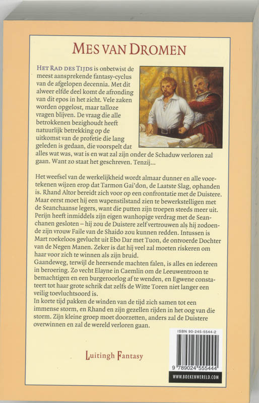 Achterkant van 11 Mes van dromen