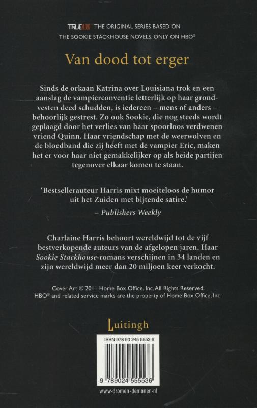 Achterkant van Van dood tot erger