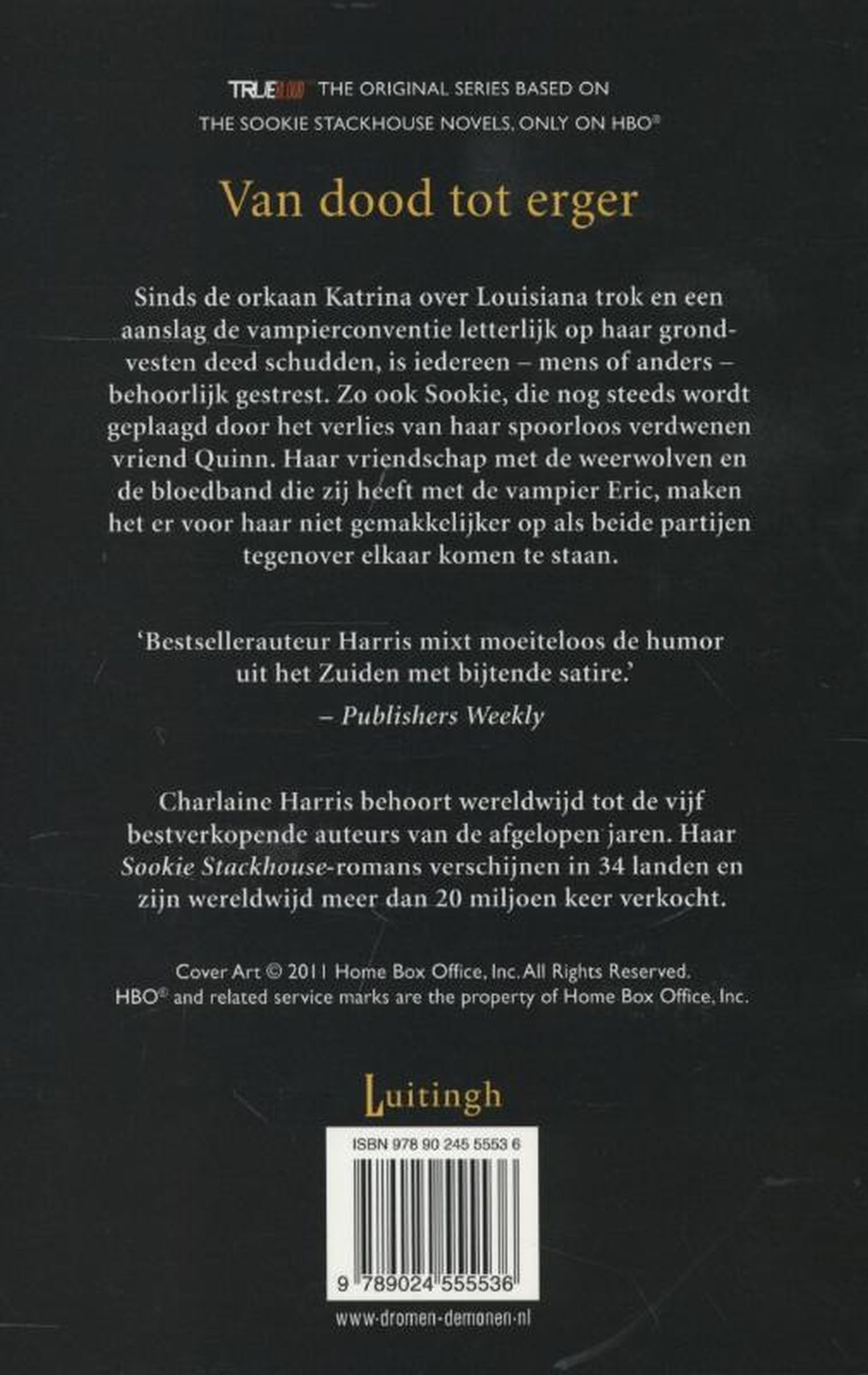 Achterkant van Van dood tot erger