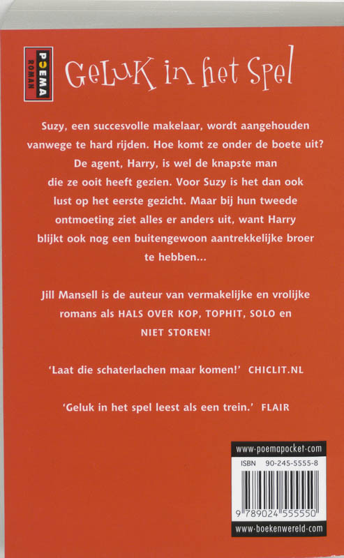 Achterkant van Geluk in het spel