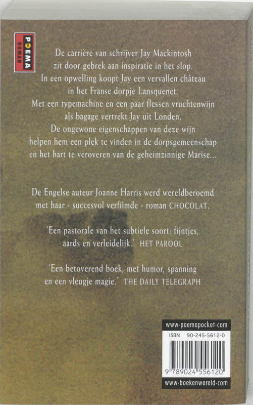 Achterkant van Bramenwijn