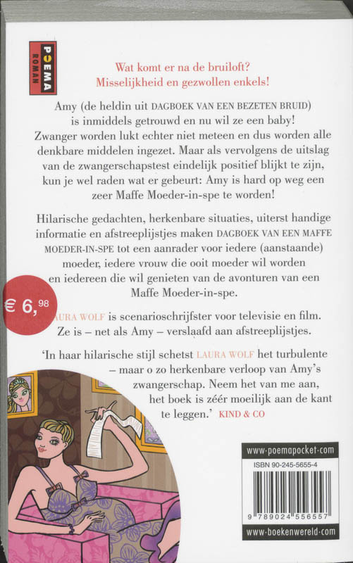 Achterkant van Dagboek van een maffe moeder-in-spe