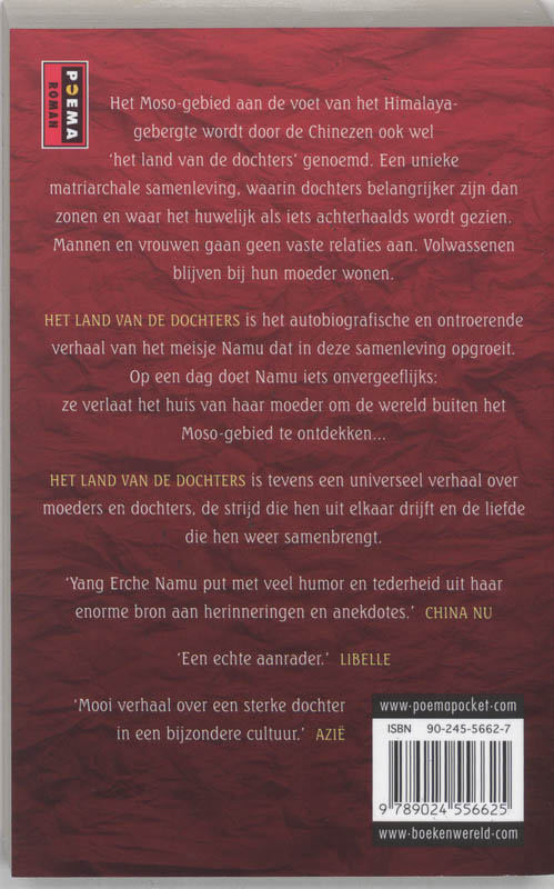 Achterkant van Het land van de dochters