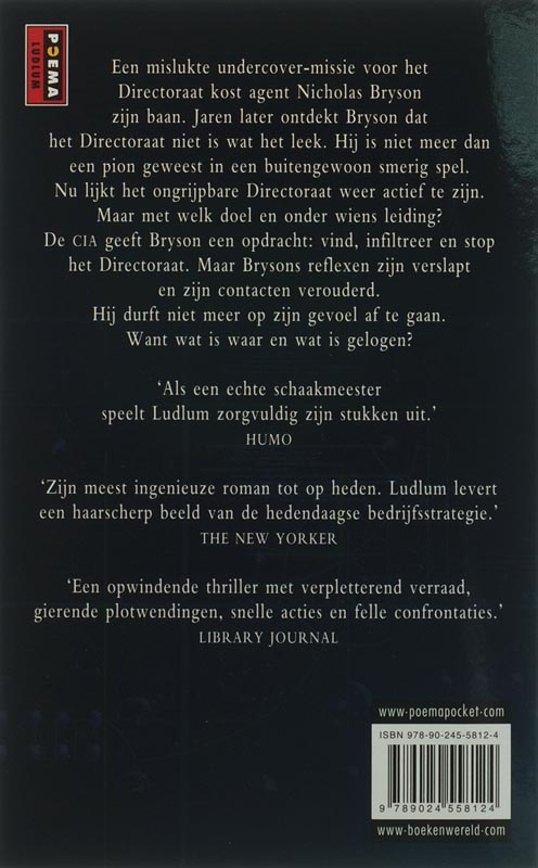Achterkant van Het Prometheus Project