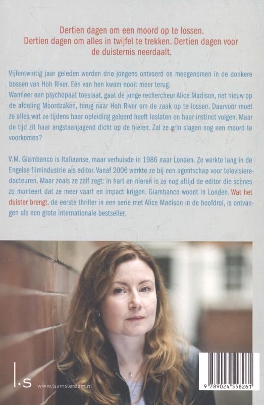 Achterkant van Wat het duister brengt