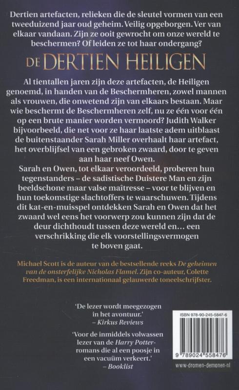Achterkant van De dertien heiligen