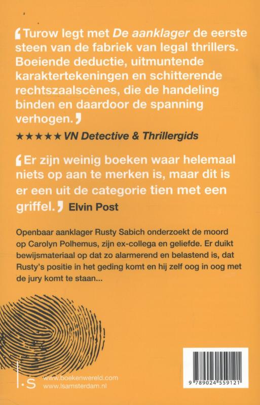 Achterkant van De aanklager