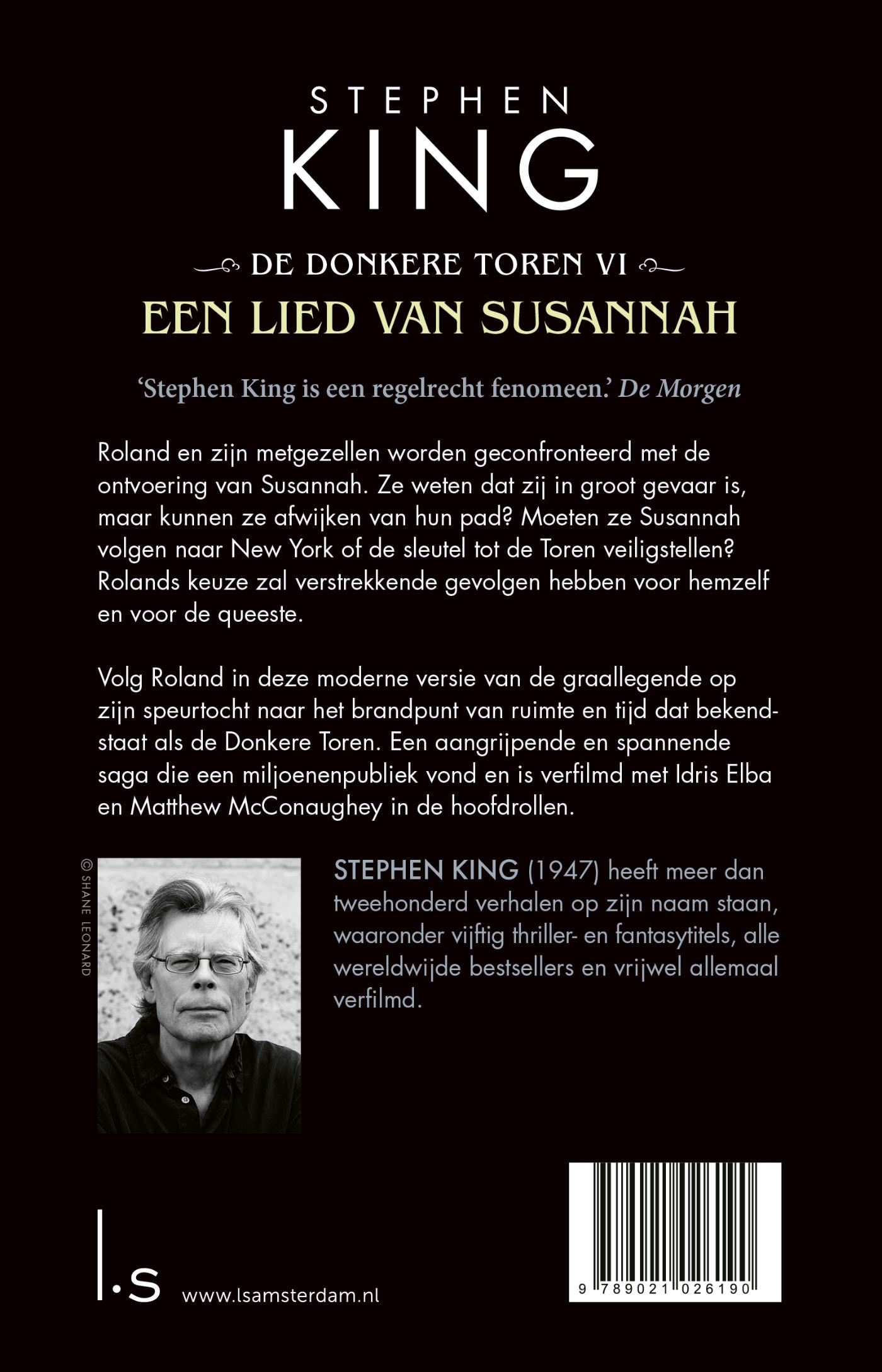 Achterkant van Een lied van Susannah