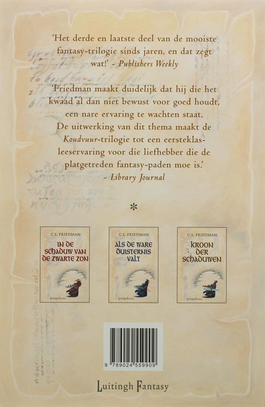 Achterkant van 3 Kroon der schaduwen