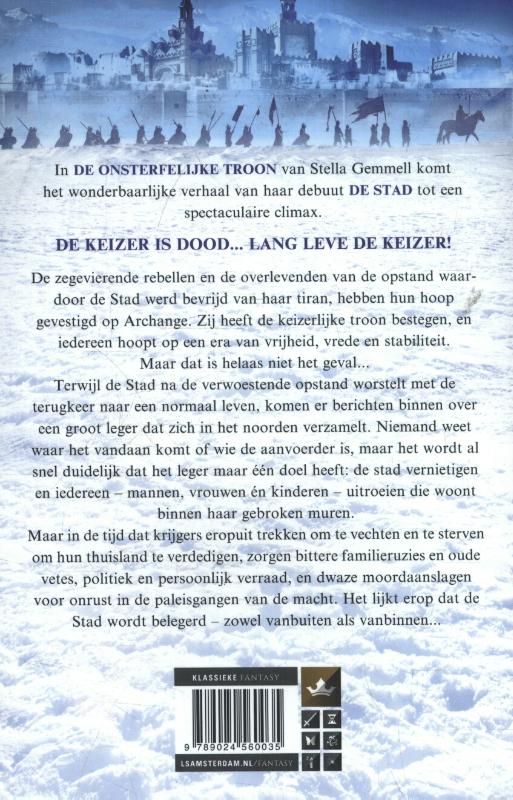 Achterkant van De Onsterfelijke Troon