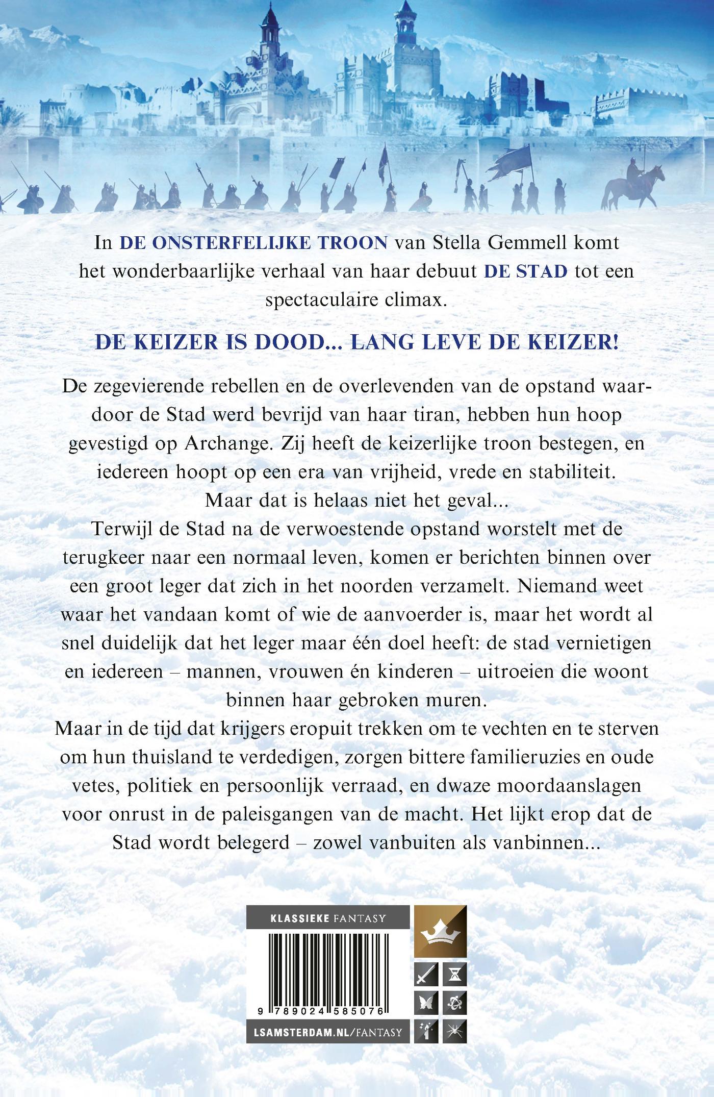 Achterkant van De Onsterfelijke Troon
